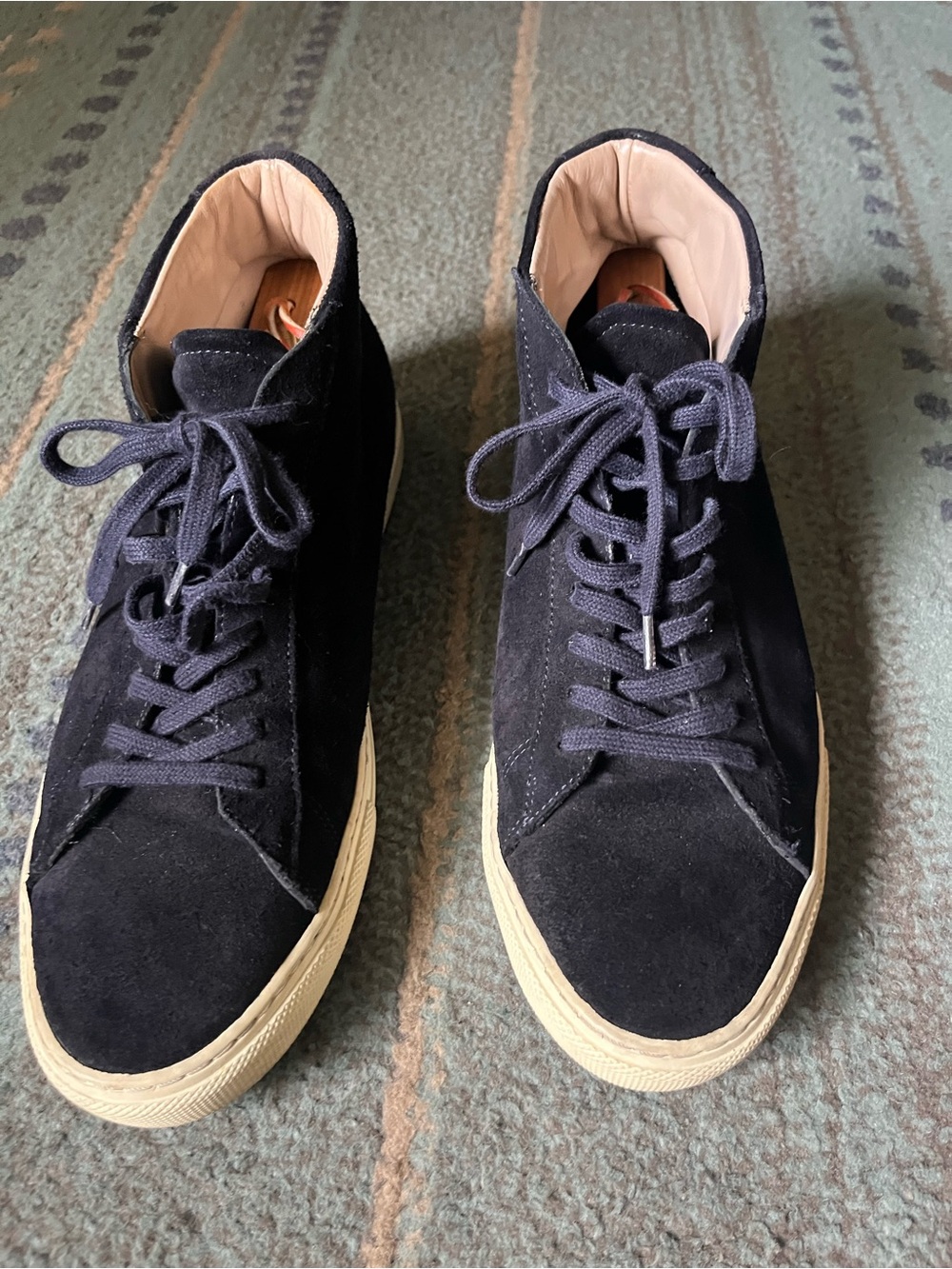 Zespa Aix-En-Provence Blue Suede Sneakers - EU44 - Similar to Common Projects